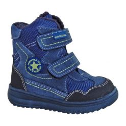 Protetika Buty Zimowe Za Kostkę Chłopięce Riki 20 Niebieski. Niebieskie buty chłopięce zimowe marki Protetika, ze skóry, za kostkę. Za 175,00 zł.