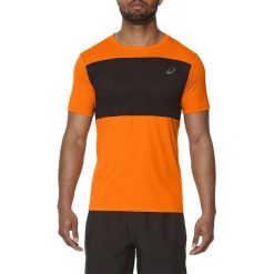 Asics Koszulka męska Poly Mesh Top pomarańczowa r. XL (141622 0524). Brązowe koszulki sportowe męskie marki Asics, m, z meshu. Za 128,33 zł.