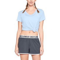 Under Armour Tech™ Twist Koszulka Niebieski. Niebieskie koszulki damskie Under Armour, l, bez wzorów, z poliesteru, bez kołnierzyka. Za 128,95 zł.