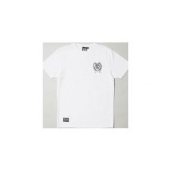 Koszulka BLB CORE SHIELD White. Białe koszulki męskie Crankk, m, z nadrukiem, z bawełny, z dekoltem na plecach, bez rękawów. Za 89,00 zł.
