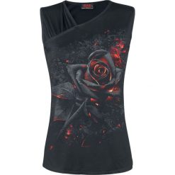 Topy damskie: Spiral Burnt Rose Top damski czarny
