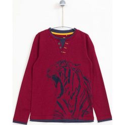 Lemon Explore - Longsleeve dziecięcy 122-164 cm. Brązowe t-shirty chłopięce marki LEMON explore, z nadrukiem, z bawełny, z długim rękawem. W wyprzedaży za 39,90 zł.
