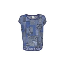 T-shirty z krótkim rękawem Vero Moda OLIVIA. Niebieskie t-shirty damskie Vero Moda, xs, bez wzorów, bez kołnierzyka. Za 77,40 zł.