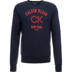 Calvin Klein KASMAS Bluza blue. Szare bluzy męskie marki Calvin Klein Jeans, l, z nadrukiem, z bawełny, z kapturem. Za 449,00 zł.