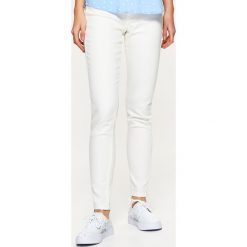 Legginsy: Denimowe jegginsy – Biały