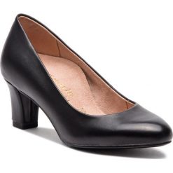 Półbuty TAMARIS - 1-22403-21 Black 001. Czarne półbuty damskie marki Tamaris, bez wzorów, ze skóry ekologicznej, bez obcasa, na obcasie, bez zapięcia. W wyprzedaży za 209,00 zł.