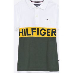 Tommy Hilfiger - T-shirt dziecięcy 128-176 cm. Szare t-shirty męskie TOMMY HILFIGER, z nadrukiem, z bawełny. W wyprzedaży za 249,90 zł.