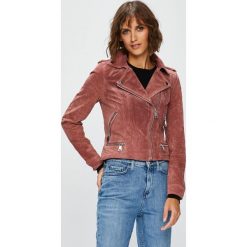 Vero Moda - Kurtka skórzana. Czerwone kurtki damskie Vero Moda, s, bez wzorów, z poliesteru, krótkie. Za 429,90 zł.