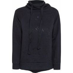 Bluza DEHA EXPRESSION. Czarne bluzy damskie Deha, bez wzorów, z tkaniny, bez rękawów, bez kaptura. W wyprzedaży za 156,00 zł.