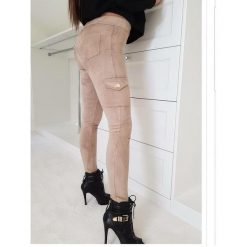 Bojówki CITY beż. Spodnie damskie Divinostyle, s, z bawełny. Za 129,00 zł.
