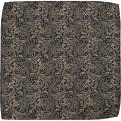 Beżowa Elegancka, Męska Poszetka - ALTIES - Złoto-Granatowa, Wzór Orientalny POSZALTTANIA0205. Żółte poszetki męskie Alties, bez wzorów, z materiału, eleganckie. Za 16,90 zł.