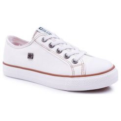 Dziecięce Trampki Big Star Białe DD374085. Białe trampki dziewczęce Tagless, bez wzorów, bez zapięcia. Za 89,00 zł.