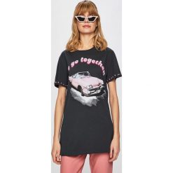 Pinko - Top. Szare topy damskie marki Pinko, s, z nadrukiem, z bawełny, z okrągłym kołnierzem. Za 599,90 zł.