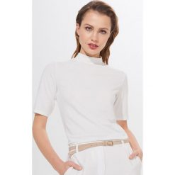 Koszulka z recyklowanym poliestrem Repreve® - Kremowy. Białe koszulki damskie Mohito, s. Za 49,99 zł.