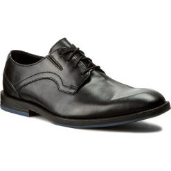 Półbuty CLARKS - Prangley Walk 261232547 Black Leather. Czarne buty wizytowe męskie marki Clarks, ze skóry ekologicznej. W wyprzedaży za 249,00 zł.