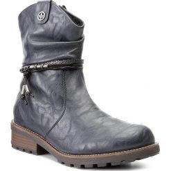 Botki damskie lity: Botki RIEKER - Z0471-14 Blue