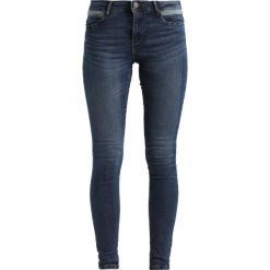 Vero Moda VMSEVEN CONTRAST Jeans Skinny Fit dark blue denim. Niebieskie jeansy damskie relaxed fit Vero Moda. W wyprzedaży za 143,20 zł.