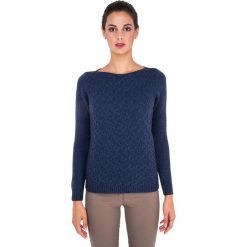 Swetry damskie: Sweter w kolorze granatowym
