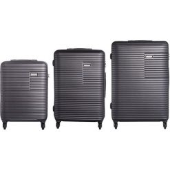 Zestaw Walizek Madryt 20/24/28 Mała/Średnia/Duża. Szare walizki VIP COLLECTION, duże. Za 1080,72 zł.
