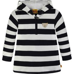 Bluza w kolorze granatowo-białym. Białe bluzy niemowlęce Steiff, z aplikacjami. W wyprzedaży za 107,95 zł.