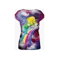 Galaxy Unicorn women's t-shirt. Szare t-shirty damskie marki Mars from venus, s, bez wzorów, bez kołnierzyka. Za 101,40 zł.