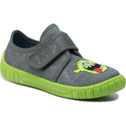 Kapcie SUPERFIT - 5-00270-20 M Grau. Szare sandały chłopięce Superfit, z materiału, bez zapięcia. Za 129,00 zł.