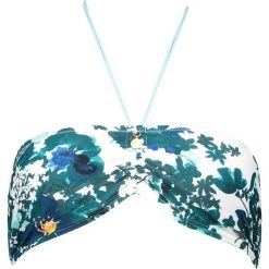 Biustonosz bikini "Adella" w kolorze turkusowo-morskim. Niebieskie stroje kąpielowe dwuczęściowe damskie marki Brunotti, w paski. W wyprzedaży za 56,95 zł.