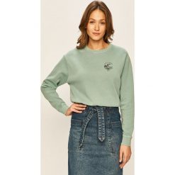 Roxy - Bluza. Zielone bluzy damskie Roxy, s, bez wzorów, z bawełny, bez rękawów, bez kaptura. Za 279,90 zł.