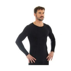 Koszulki sportowe męskie: Brubeck Koszulka męska z długim rękawem COMFORT WOOL grafitowa r. XL (LS11600)