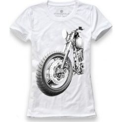T-shirt damski UNDERWORLD Motorbike. Białe koszulki damskie Underworld, s, bez wzorów, z bawełny, bez kołnierzyka. Za 69,99 zł.