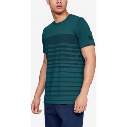 Under Armour Sportstyle Koszulka Zielony. Zielone podkoszulki męskie Under Armour, s, w paski, z elastanu, bez kołnierzyka, z krótkim rękawem, krótkie. Za 171,95 zł.