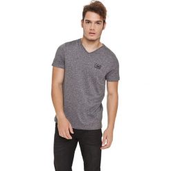 T-shirt w kolorze szarym. Szare t-shirty męskie Lonsdale, Kangol, s, z nadrukiem, bez kołnierzyka. W wyprzedaży za 39,95 zł.
