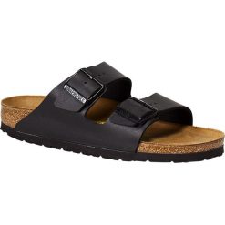 Birkenstock - Klapki Arizona. Czarne klapki damskie Birkenstock, bez wzorów, z gumy, bez obcasa, na obcasie. W wyprzedaży za 239,90 zł.