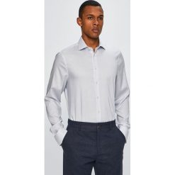 Tommy Hilfiger Tailored - Koszula. Białe koszule męskie Tommy Hilfiger Tailored, w paski, z elastanu, klasyczne, z klasycznym kołnierzykiem, z długim rękawem. Za 449,90 zł.