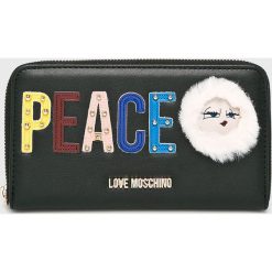 Love Moschino - Portfel. Czarne portfele damskie marki Love Moschino, z materiału. W wyprzedaży za 299,90 zł.