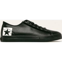 Big Star - Tenisówki. Czarne trampki męskie BIG STAR, bez wzorów, z gumy, retro, na sznurówki. W wyprzedaży za 79,90 zł.