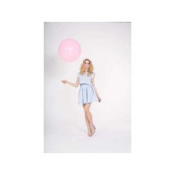 Bluzka Delicja baby blue. Niebieskie bluzki damskie marki Kozacki Mops, m, bez wzorów, bez kołnierzyka, z krótkim rękawem. Za 69,00 zł.