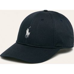 Polo Ralph Lauren - Czapka. Niebieskie czapki męskie Polo Ralph Lauren, z nadrukiem, z bawełny. Za 219,90 zł.
