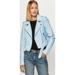 Only - Ramoneska. Czarne kurtki damskie ONLY, bez wzorów, z poliesteru, klasyczne, krótkie. Za 299,90 zł.