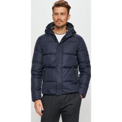 Calvin Klein Jeans - Kurtka puchowa. Niebieskie płaszcze męskie Calvin Klein Jeans, s, bez wzorów, z poliesteru, krótkie, z kapturem. Za 999,90 zł.