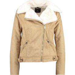 Kurtki damskie: Dorothy Perkins SHORT BIKER Kurtka ze skóry ekologicznej tan