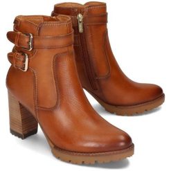 PIKOLINOS CONNELLY W7M-8854 brandy, botki damskie. Brązowe botki damskie Pikolinos, ze skóry, bez obcasa, na obcasie, na zamek. Za 619,90 zł.