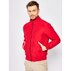 Kurtka bomber Geox Vincint M0220D T2473 F7187. Czerwone kurtki męskie Geox, m, bez wzorów, z bawełny, bez kaptura. W wyprzedaży za 479,00 zł.