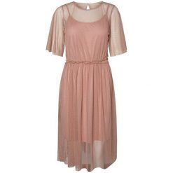 Vero Moda Linna 2/4 Blk Dress Jrs Mist y Rose (rozmiar XS). Czerwone spódniczki damskie Vero Moda, s, bez wzorów. W wyprzedaży za 100,00 zł.