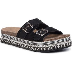 Espadryle DEEZEE - WS989A-06 Black. Czarne espadryle damskie DeeZee, bez wzorów, z tworzywa sztucznego, bez obcasa. Za 79,99 zł.