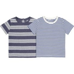 T-shirty chłopięce: Komplet, 2 t-shirty w paski,1 miesiąc – 3 lata Oeko Tex