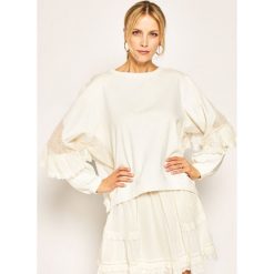 Bluza TwinSet 201TP249A. Białe bluzy damskie Twinset, xxs, bez wzorów, z bawełny, bez rękawów, bez kaptura. Za 799,00 zł.