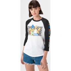 Vans The Simpsons Koszulka Biały. Białe koszulki damskie Vans, xs, z nadrukiem, z bawełny, bez kołnierzyka. Za 197,95 zł.