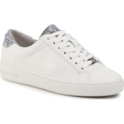Sneakersy MICHAEL MICHAEL KORS - Irving Lace Up 43S6IRFS1L Opt/Silver. Białe półbuty damskie MICHAEL Michael Kors, ze skóry. Za 599,00 zł.