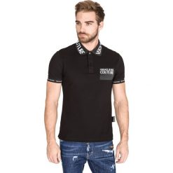 Versace Jeans Couture Polo Koszulka Czarny. Czarne podkoszulki męskie m, z bawełny. Za 657,95 zł.